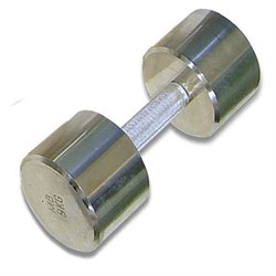 Гантель хромированная для фитнеса 9 кг MB-FitM-9 - фото 21281