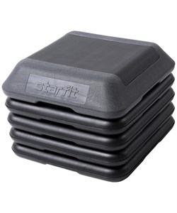 Степ-платформа SP-401 40х40х30 см, 5-уров. с обрезиненным покрытием - фото 26453