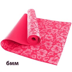 HKEM113-06-PINK Коврик для йоги 6 мм-Розовый (12) - фото 27076