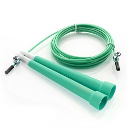 E29475 Скакалка скоростная 3,0 м. трос металл в ПВХ (зеленый) - фото 27110