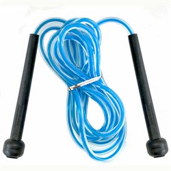 R18145 Скакалка 2,8 м. ПП/ПВХ (синяя) - фото 27129