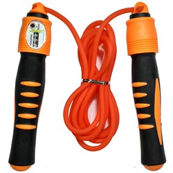R18146 Скакалка 2,8 м. ПП/Резина (оранжевая) - фото 27130