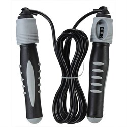 R18146 Скакалка 2,8 м. ПП/Резина (черная) - фото 27133