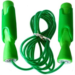 R18147 Скакалка с подшипником 2,8 м. ПП/Трос (зеленая) - фото 27135