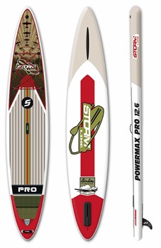 Надувная доска для sup-бординга Stormline Powermax PRO 12.6 спортивная - фото 30908