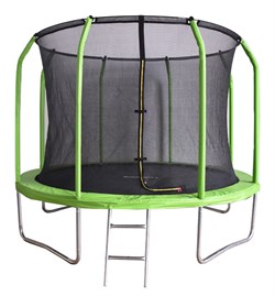 БАТУТ BONDY SPORT 8FT с сеткой и лестницей (зеленый) - фото 34454