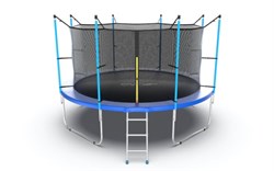 EVO JUMP Internal 12ft Blue Батут с внутренней сеткой и лестницей диаметр 12ft синий - фото 34546