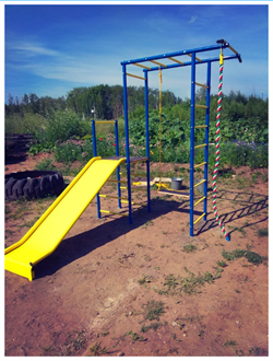 Уличный спортивный комплекс Олимпик-6 С ГОРКОЙ 1,5 м. - фото 34654
