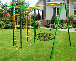 Уличный спортивный комплекс Олимпик-8.1+ГНЕЗДО ПЛЕТЕНОЕ 80 см - фото 37593