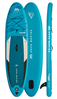 Надувная SUP-доска Aqua Marina Vapor 10'4" с насосом, веслом и страховочным лишем - фото 38059