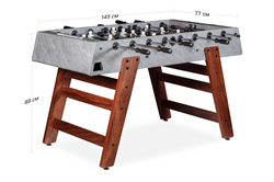 Игровой стол - футбол Japandi (145х77х88см) серо-коричневый - фото 50571