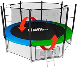 Батут UNIX Line Классик / Classic 10 ft (305 см) с внутренней защитной сеткой - фото 56018