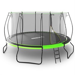 Батут UNIX Line 14 ft UFO Green - фото 56378