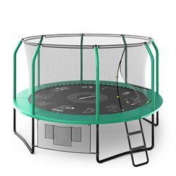 Батут UNIX Line SUPREME GAME 12 ft (Green) - фото 56422