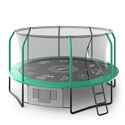 Батут UNIX Line SUPREME GAME 14 ft (Green) - фото 56463