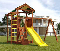 Детская площадка Савушка Мастер 5 (Махагон) 4 сезона - фото 58132