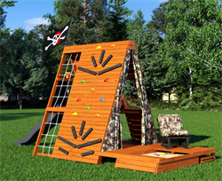 Спортивный домик Савушка База-4 (Милитари) с креслом - фото 58401