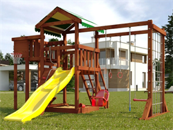 Детская площадка Савушка Мастер 4 (Махагон) 4 сезона - фото 58490