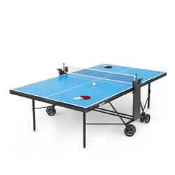Теннисный стол UNIX Line Compact indoor 18mm MDF (Blue) - фото 60395