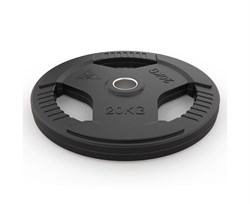 Диск обрезиненный с хватом DFC 20 кг / диаметр 51 мм - фото 67338