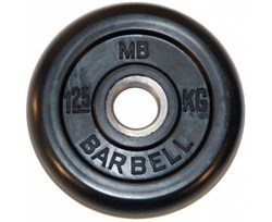 Диск обрезиненный BARBELL MB (металлическая втулка) 1.25 кг / диаметр 26 мм - фото 67349