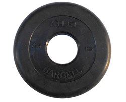 Диск обрезиненный BARBELL ATLET 2,5 кг / диаметр 51 мм - фото 67354