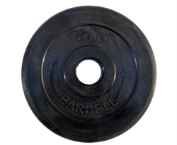 Диск обрезиненный BARBELL ATLET 10 кг / диаметр 51 мм - фото 67366