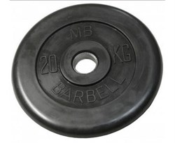 Диск обрезиненный BARBELL MB (металлическая втулка) 20 кг / диаметр 31 мм - фото 67380