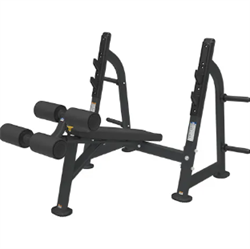 Скамья для жима с отрицательным наклоном профессиональная BRONZE GYM BR-1013 - фото 71805