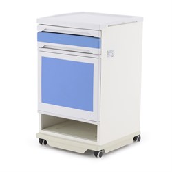 Тумбочка прикроватная Med-Mos BLZ-016 (ПТ-005Д) голубойбелый - фото 76633