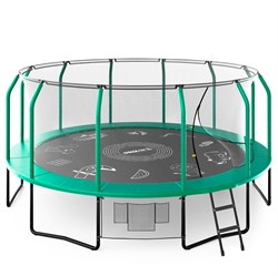 Батут UNIX Line Премиальный с играми / Supreme Game 16 ft (488 см) зеленый - фото 87978