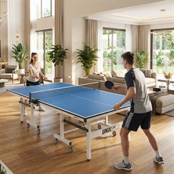 Профессиональный теннисный стол UNIX Line 25 мм MDF синий - фото 88121