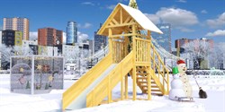 Зимняя горка Савушка Зима Вуд 5 (скат 3м) - фото 92824