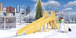 Зимняя горка Савушка Зима Вуд 2 (скат 5м) - фото 92981