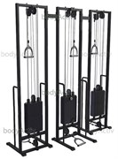 ТРБО2500-Д-3Р-50 Тренажер блочный реабилитационный строенный стеки по 50 кг высота 2500 мм (облегченный)