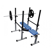 Тренажер 3 в 1 брусья, стойка для жима и приседаний