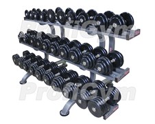 ГП-024 Обрезиненный гантельный ряд  от 6 до 41 кг (15 пар)