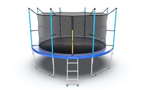 EVO JUMP Internal 12ft Blue Батут с внутренней сеткой и лестницей диаметр 12ft синий