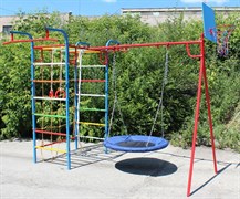 Уличный спортивный комплекс МИКРО-3 ГНЕЗДО с сеткой Комплект № 3