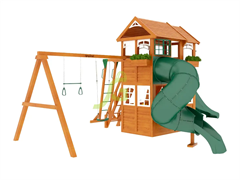 Детская площадка IgraGrad Клубный домик 2 с трубой и рукоходом Luxe