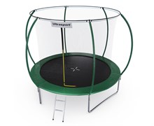 Батут DFC ULTRASPORT 10 ft с внутренней сеткой  лестница в комплекте