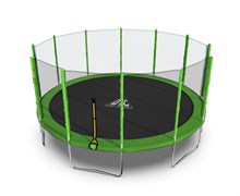 Батут DFC Trampoline Fitness с сеткой 16ft Светло-зелёный
