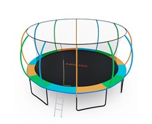 Батут с сеткой DFC A.KOU KIDS 16ft с лестницей (2 короба)