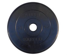 Диск обрезиненный BARBELL ATLET 20 кг / диаметр 51 мм
