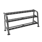 Стойка для гантелей профессиональная BRONZE GYM BR-1027, (15 пар)