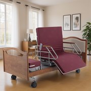 Кровать электрическая MED-MOS DB-2B с поворотным креслом в правую сторону (коричневый)