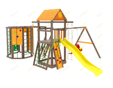 Детская игровая площадка IgraGrad Панда Фани Gride с WorkOut