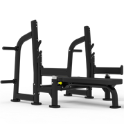 Impulse ITF8202+ITF8202OPT олимпийская горизонтальная скамья для жима со страховочными упорами