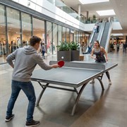 Антивандальный теннисный стол UNIX Line 14 mm SMC серый