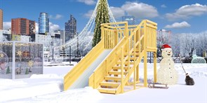 Зимняя горка Савушка Зима Вуд 3